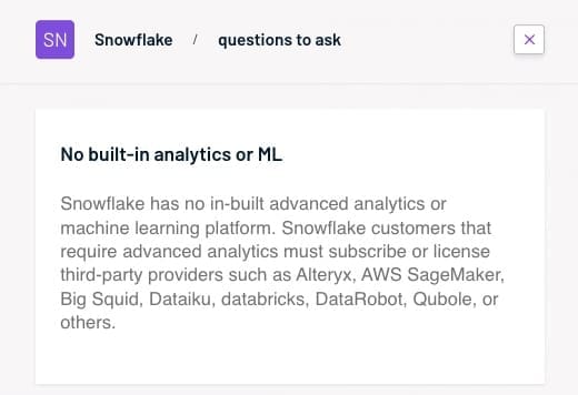 Sales battlecard Examples