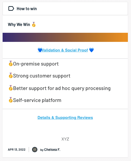 sales battlecards examples