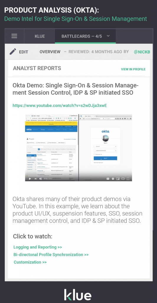 Product Analysis Okta - Demo Intel Template