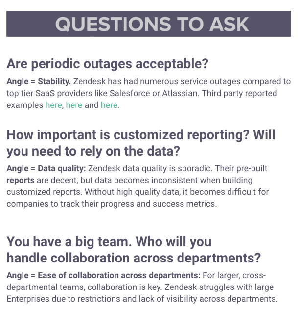 Questions to Ask Battlecards