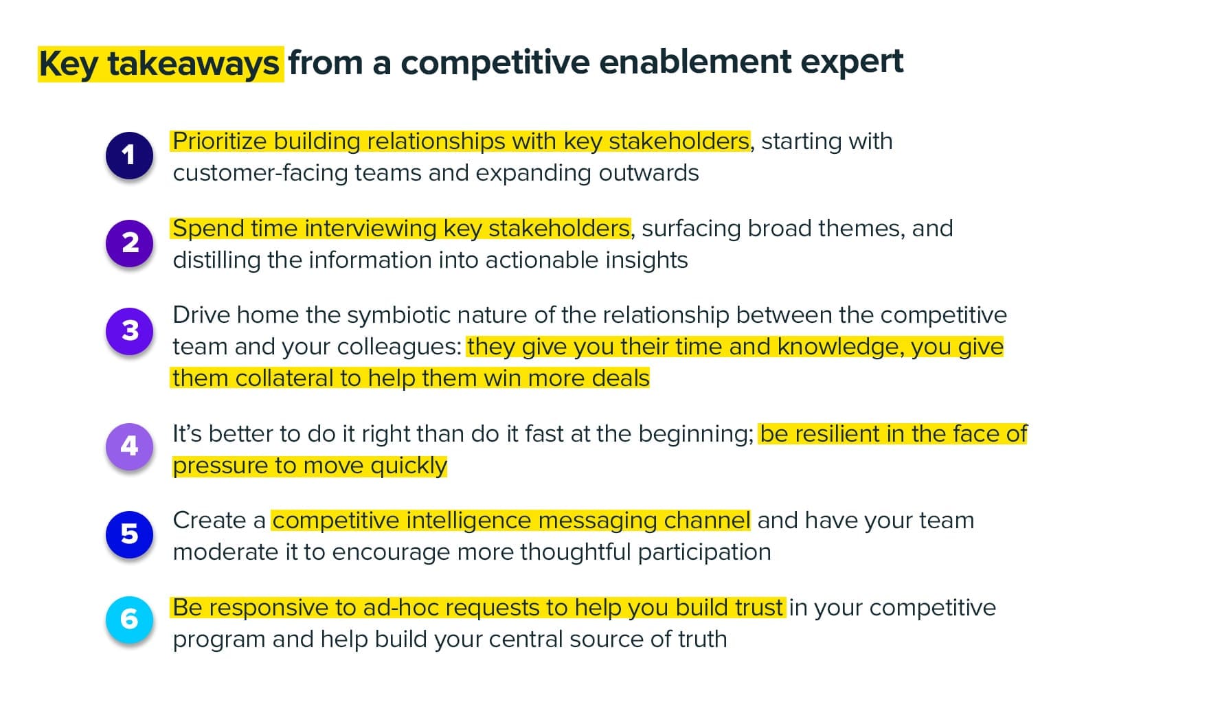 Competitive intelligence gathering and program building