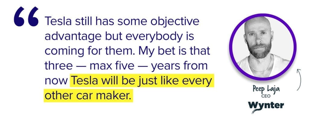 Tesla competitive advantage Peep 1