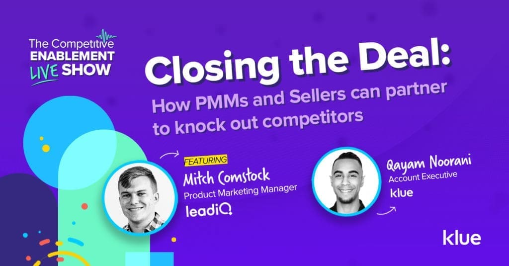 Competitive Enablement Show Live with Mitch Comstock and Qayam Noorani