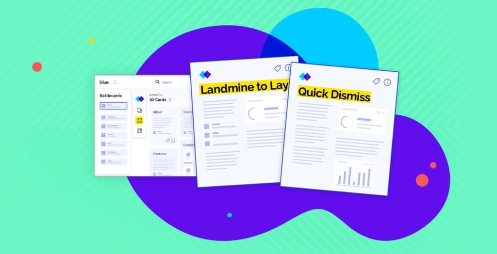 sales landmines and quick dismiss