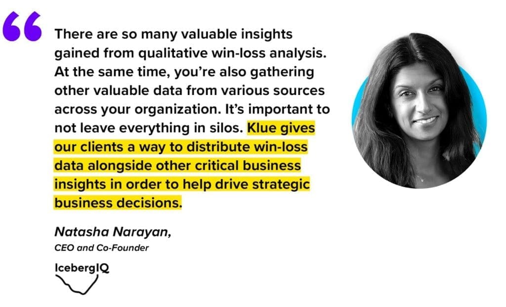 Natasha Narayan why is win loss important to a competitive intelligence program?