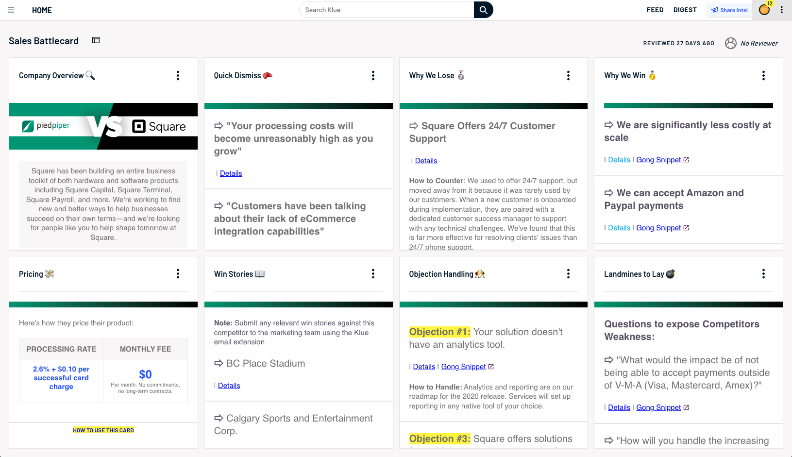 See how Klue helps you distribute insights across your organization