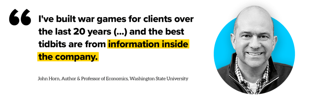 professor john horn says internal intel is the best intel