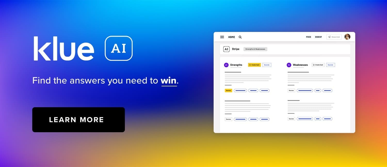 Klue AI for competitive intelligence