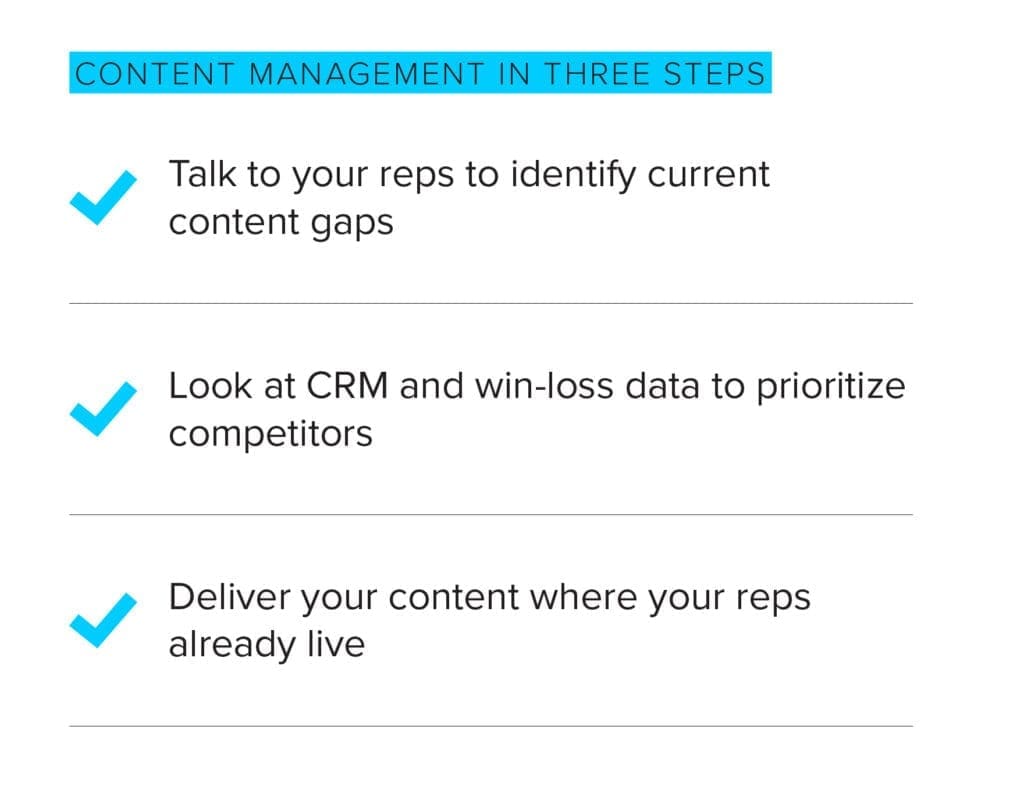 sales enablement content