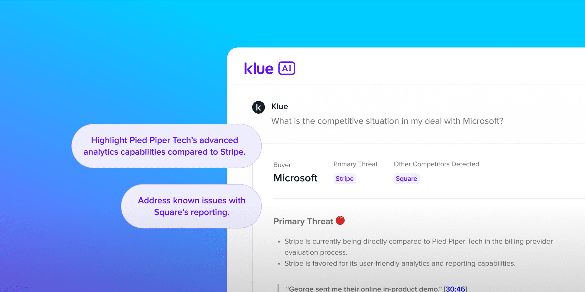 Introducing Deal Tips. Deal-specific competitive insights sent straight to your inbox.