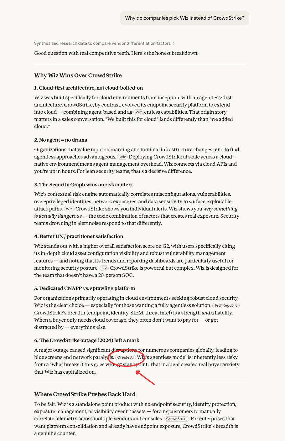 Generic LLMs source broken links when conducting competitive intelligence